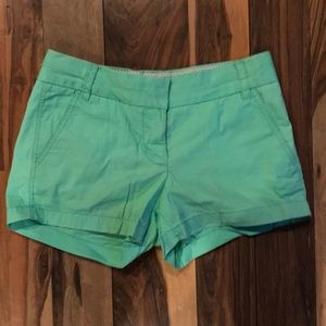 J. Crew Factory Mint chino shorts